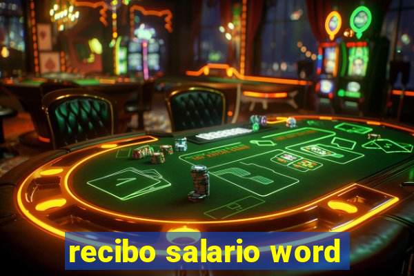 recibo salario word