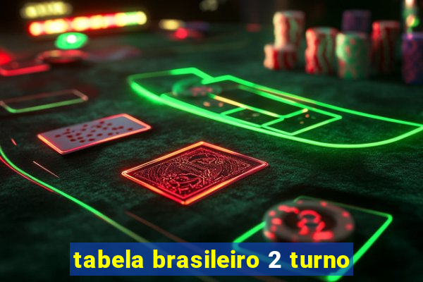 tabela brasileiro 2 turno