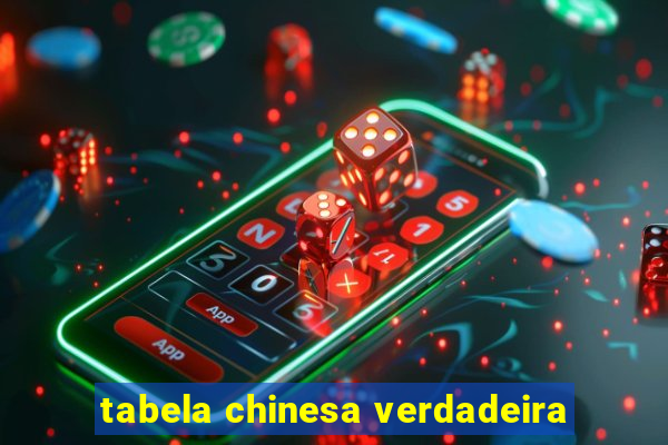 tabela chinesa verdadeira