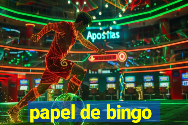 papel de bingo