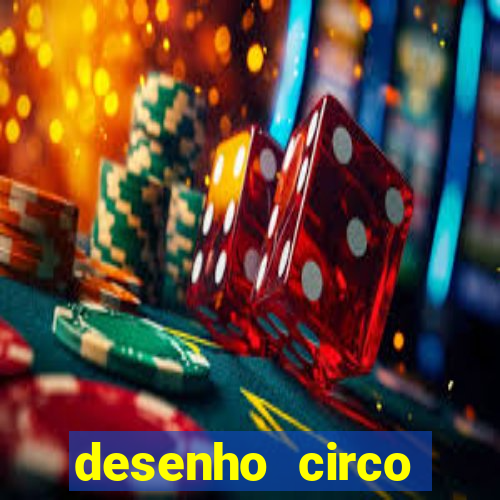 desenho circo digital para colorir