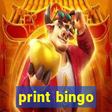 print bingo