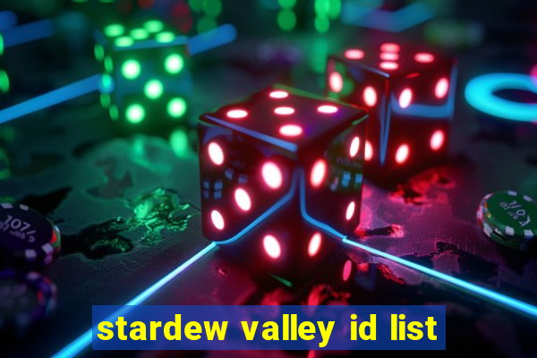 stardew valley id list